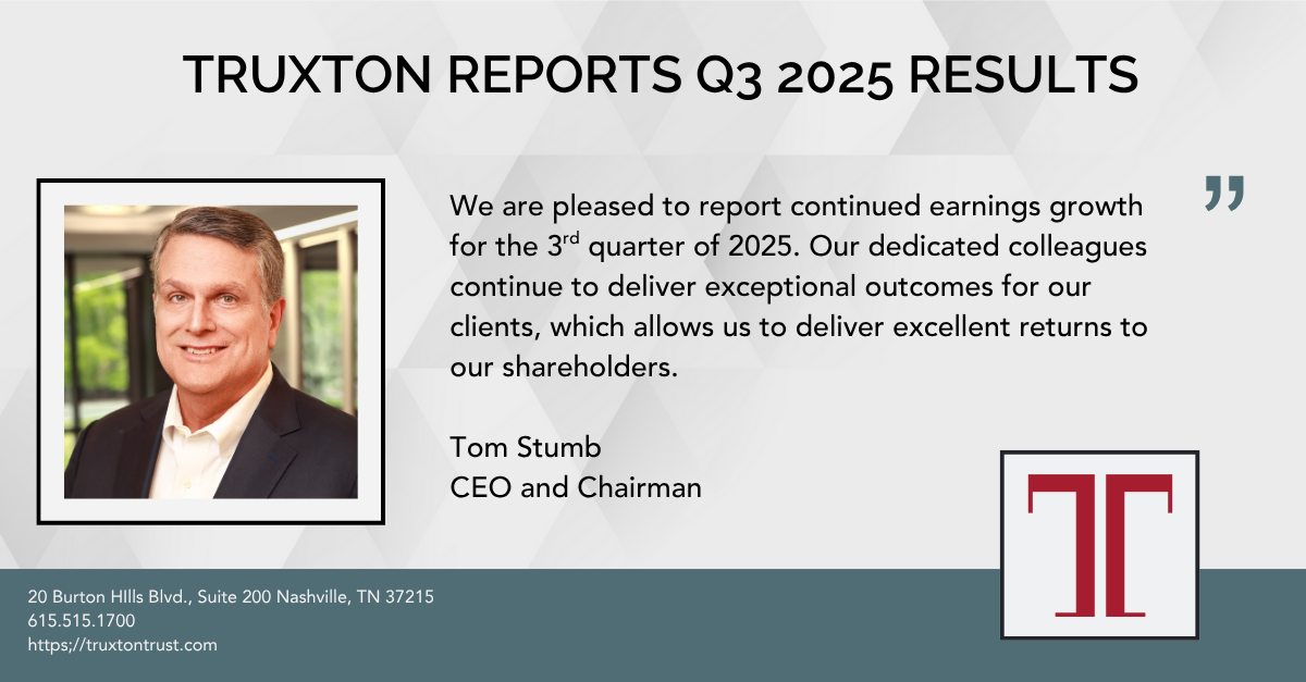 Q3 2025 TRUX RESULTS